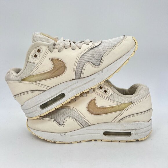 Nike Womens Air Max 1 AT5248-100 Low Top Ivory Athletic Sneaker Shoes Size 5.5 - Picture 6 of 12